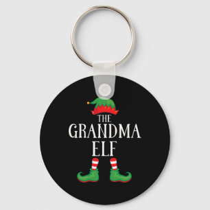 Grandma Elf Matching Group Xmas Funny Family Chris Key Ring