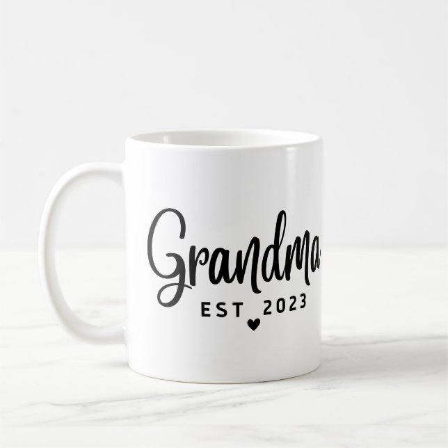Grandma EST 2023 Coffee Mug (Left)