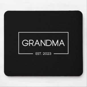 Grandma Est 2023 New Grandmother First Time Mouse Pad