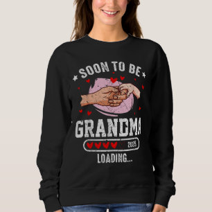 Grandma est 2025 Promoted To Grandma 2025 Sweatshirt