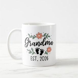 Grandma Est 2026 - Pregnancy Announcement Coffee Mug