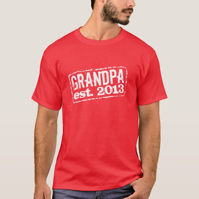 Grandma established 2025 t shirts | Customizable (Front)
