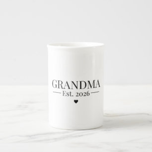 Grandma Established 2026 Bone China Mug
