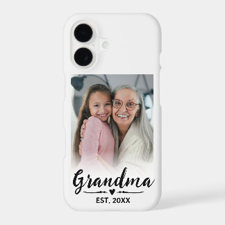 Grandma Established Black Script Photo