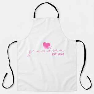 Grandma Established Grandmother Gift Apron