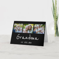 Grandma Established Modern Script Black 3 Photo