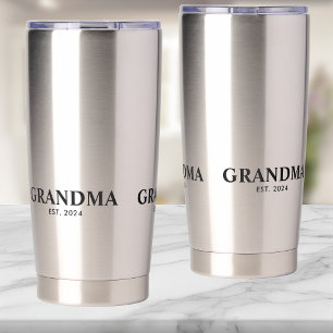 Grandma Established New Grandma Gift Insulated Tumbler