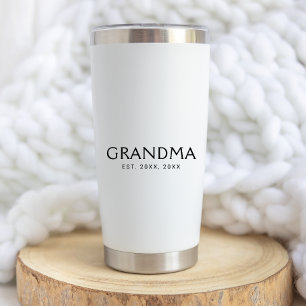 Grandma Established New Grandmother Gift Insulated Tumbler