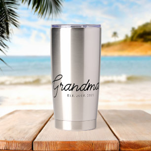 Grandma Established New Grandmother Gift Insulated Tumbler