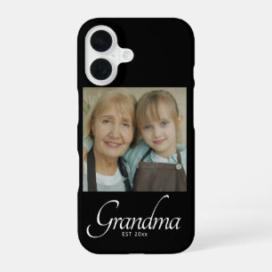 Grandma Established Photo Gift iPhone 16 Case