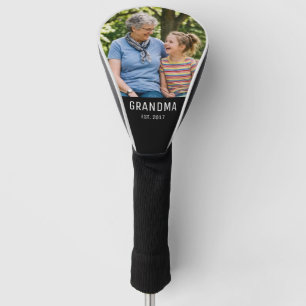 Grandma Established Photo  Golf Head Cover