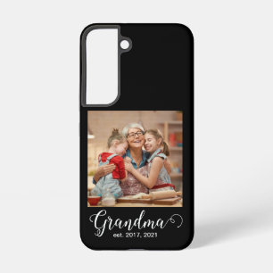 Grandma Established Script Gift Photo Samsung Galaxy Case