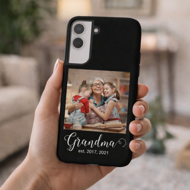 Grandma Established Script Gift Photo Samsung Galaxy S22 Case (Creator Uploaded)