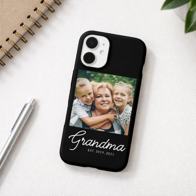 Grandma Established Script Photo Case-Mate iPhone Case (Creator Uploaded)