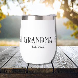 Grandma Established Typography Gift Insulated 