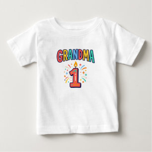 Grandma First Birthday Gift Shirt