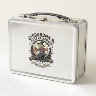 Grandma First Halloween Vintage Witch Shirt_1 Metal Lunch Box
