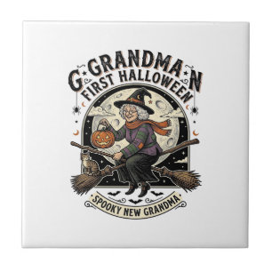 Grandma First Halloween Vintage Witch Shirt_1 Tile