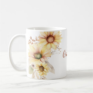 Grandma Floral Botanical Coffee Mug