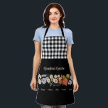 Grandma Flower Garden Custom 6 Name Vintage Floral Apron<br><div class="desc">This Grandma's Garden Flower and Grandkids Name custom design is a delightful blend of vintage charm and personalised warmth. It is the perfect addition to any grandmother's haven, bringing the beauty of a botanical garden right into her home. Featuring a stunning vintage flower illustration that captures the essence of grandma's...</div>