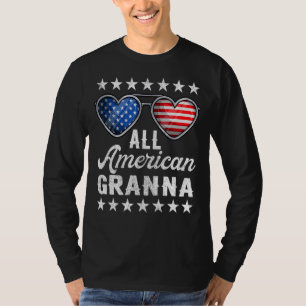 Grandma Fourth Of July  Womens All American Granna T-Shirt