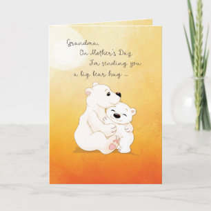 Grandma From Granddaughter Mother's Day Bear Hugs Card