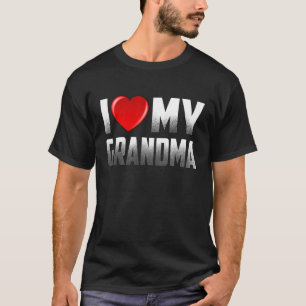 Grandma From Grandkids I Love My Grandma Mothers T-Shirt
