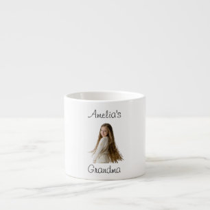 Grandma Gift – Grandchild Name & Photo - Espresso Cup