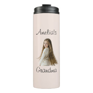 Grandma Gift – Grandchild Name & Photo - Thermal Tumbler