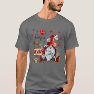 Grandma Gift - I Love Being A Mawmaw Cute Hearts T-Shirt