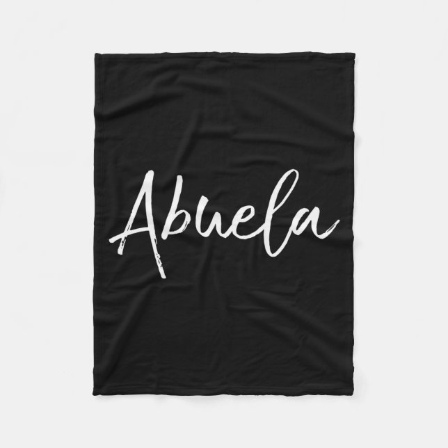 Grandma Gift In Spanish New Grandmother En Epañol  Fleece Blanket (Front)