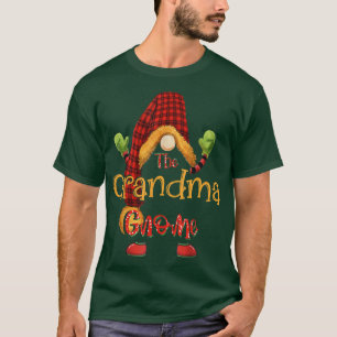 Grandma gnome christmas pyjamas matching family gr T-Shirt