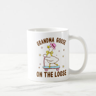 Grandma Goose On The Loose Funny Birthday Matching Coffee Mug