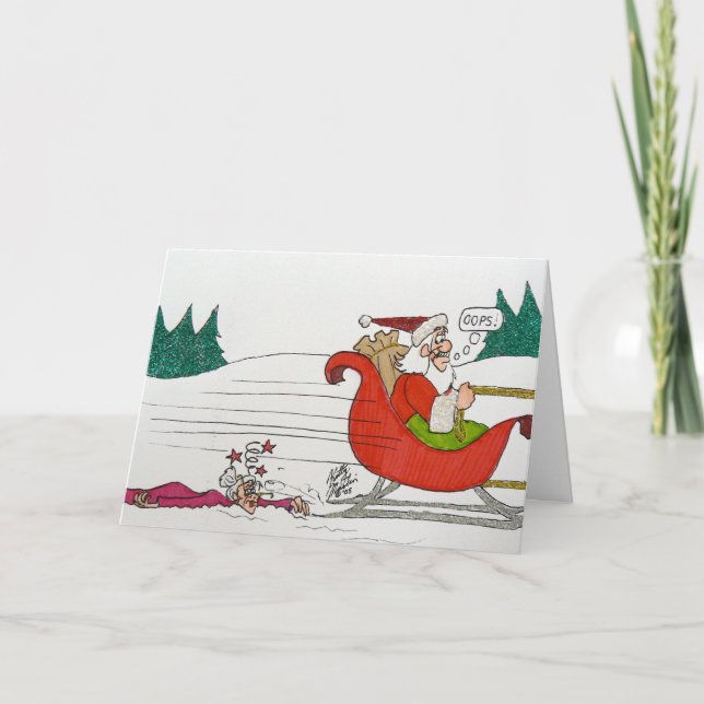 Grandma Got Ran Over by a Reindeer Holiday Card (Front)