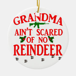 Grandma Got Ran Over Ceramic Tree Decoration