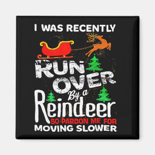 Grandma Got Run Over By A Reindeer Christmas So Pa Magnet