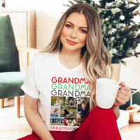 Grandma Grandkid Family Picture Collage Christmas