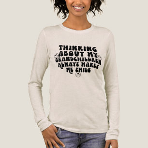 Grandma Grandkids word art smile Tri-Blend Shirt