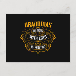 Grandma - Grandmas Mother With Frosting Postcard
