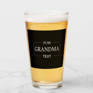 Grandma Grandmother Birthday Personalised Gift Glass