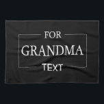Grandma Grandmother Birthday Personalised Gift  Tea Towel<br><div class="desc">You can customise it with your photo,  logo or with your text.  You can place them as you like on the customisation page. Modern,  unique,  simple,  or personal,  it's your choice.</div>