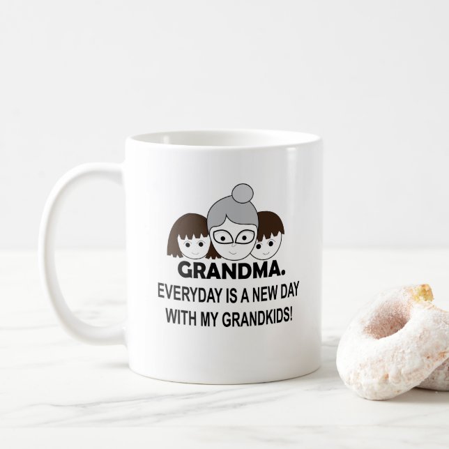 Grandma Grandmother  Coffee Mug (With Donut)