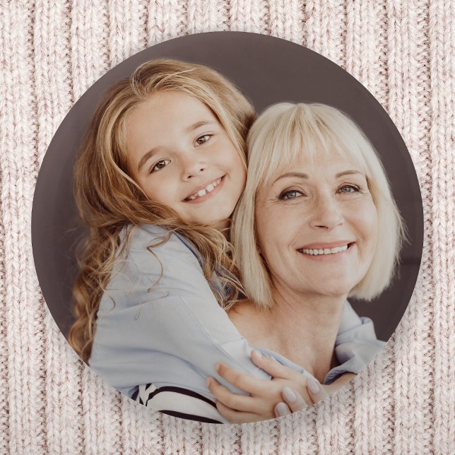 Grandma Grandmother Grandchildren Full Photo 6 Cm Round Badge (Creator Uploaded)