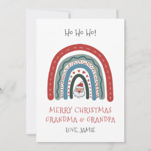Grandma Grandpa Christmas Flat Holiday Card