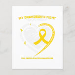 Grandma Grandpa Gift Grandson Childhood Cancer Flyer<br><div class="desc">Grandma Grandpa Gift Grandson Childhood Cancer</div>