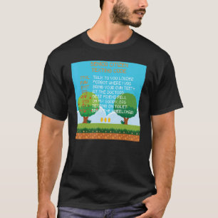 Grandma Grandpa Old People Senior Citizen Texting  T-Shirt