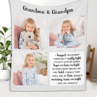 Grandma Grandpa Poem Modern Personalized 3 Photo 
