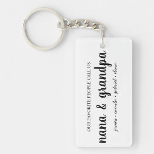 Grandma & Grandpa's Gift, Nana, Papa, Grandparents Key Ring
