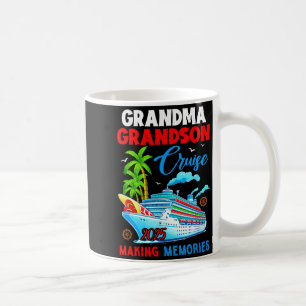 Grandma Grandson Cruise 2025 Memories Christmas Fa Coffee Mug