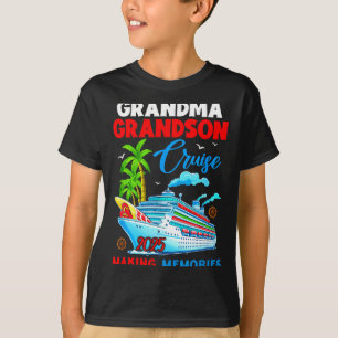 Grandma Grandson Cruise 2025 Memories Christmas Fa T-Shirt